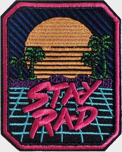 Patchy® – Stay Rad - Strijkpatch - Strijkapplicatie - Strijkembleem - Patch - Badge - Patches