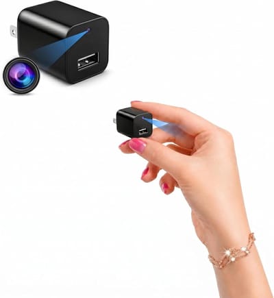 Mini Camera Oplader - Geheime Camera - Interieur Beveiliging - Geen Wifi Nodig - Full HD 1080P - Zwart