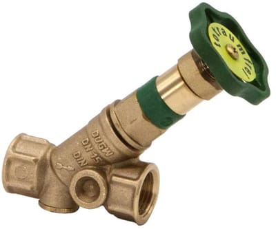 Schlösser Armaturen JS KFR-ventiel met mofaansluiting, zonder aftapping, met niet-stijgende spindel, DN15, binnendraad 1/2'', DVGW gekeurd, 0016251500001