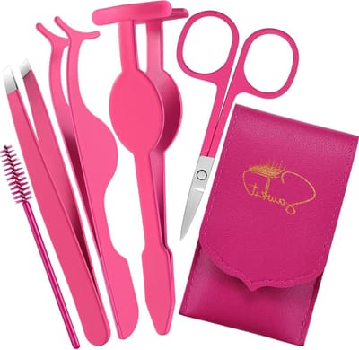 Wimperapplicator Set - Wimpergereedschap - Wimperextensions Aanbrengen - 5-in-1 Tool Kit - 1148 x 668 cm - Zilver