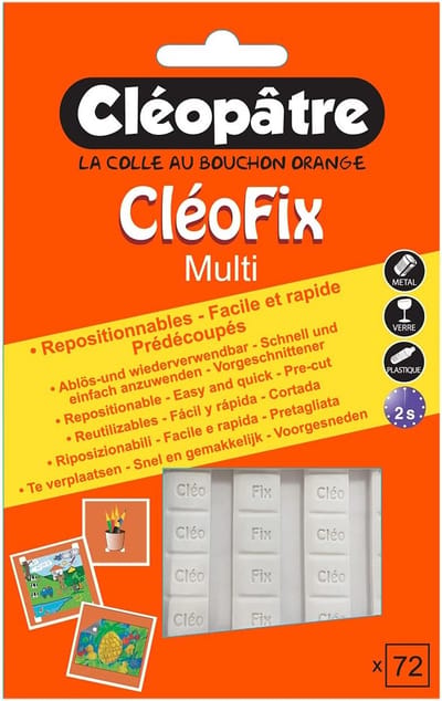Herbruikbare Lijmpunten Wit - Sterk Plakband voor Posters en Decoratie (72 stuks)