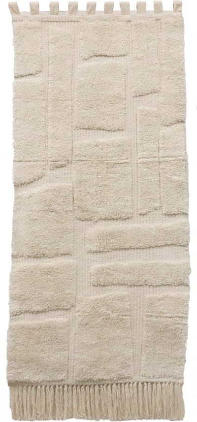 HD Collection Wall Plaque Blocks Cotton Ivory 77x2x180cm
