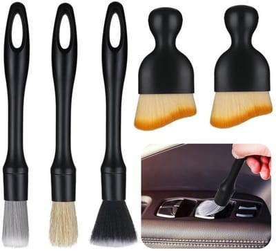 Dailygoody - Auto Reinigingsborstels - 5 Stuks - Zachte Borstels voor
