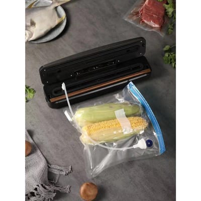 Huishoudelijke Vacuüm Verpakkingsmachine Voedsel Automatische Afsluitmachine Droog en Nat Kleine Plastic Afsluitmachine Afsluit- en Conserveringsmachine European black