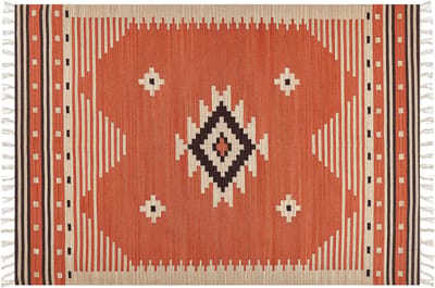 GAVAR - Kelim vloerkleed - Meerkleurig - 160 x 230 cm - Katoen