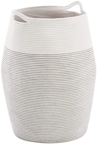 Cosensi- Wasmand 105 Liter - Wasmand met Deksel - Wassen - Wasmand 3 Vakken - Wasmanden - Handgeweven Design - Veilig voor Kinderen en Huisdieren - Wascontainer