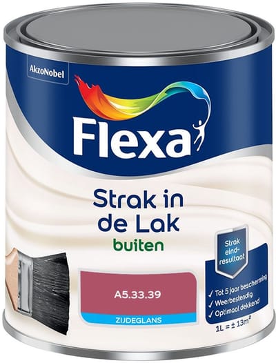 Flexa - Strak In De Lak Buitenlak Zijdeglans - A5.33.39 - Mengverf - 1 L