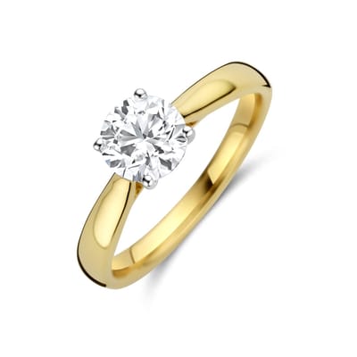 14K Bicolor Gouden Ring Lab Grown Diamant 1.00ct H SI – 4209114