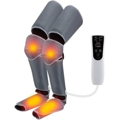 360° Voetbeenmassageapparaat Met Warmtecompressie Bloedcirculatie Lymfedrainage Kuitvoetmassageapparaat Warm kompres Pijnverlichting US Plug
