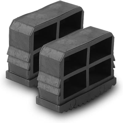 Ladder Vervanging Voeten - Antislip Matten - Veilig Werken - Massief Rubber - 2 Stuks - Zwart