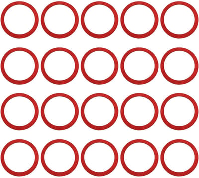 Dailygoods- Wasmachine Sluitring - Vervanging voor Kraan - 20 Stuks - Vezelmateriaal - 38mm Buitendiameter - Voorkomt Lekken - Afdichtring