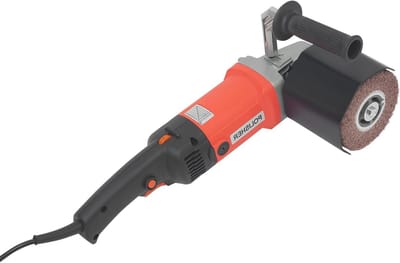 Polijstmachine Schuurmachine - Metaalbewerking Borstelmachine - Oppervlak Bewerken - Variabele Toerentalregeling - 1400W Vermogen - Zwart Oranje
