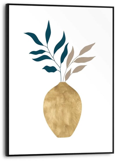 Schilderij Abstract Goud - 40 x 30 - Hout - REINDERS