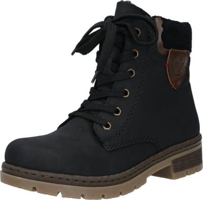 Rieker dames veterboot zwart