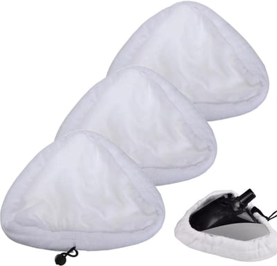 Inovra Plus - 3 wasbare stoffen hoezen voor stoomreinigers met handige accessoires
