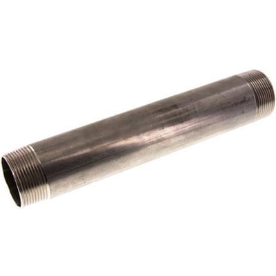 R 1 1/2'' RVS Dubbele Pijpnippel 20 Bar DIN 2982 - 250mm - FL2S-M-ST-112R-250L