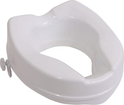 Aidapt Toiletverhoger 10 cm - Eenvoudig te reinigen zonder deksel - Wit