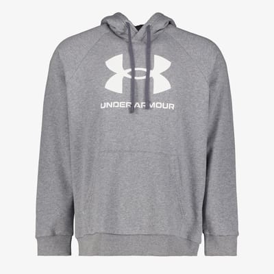 Under Armour Rival Fleece Logo heren hoodie grijs - Maat S