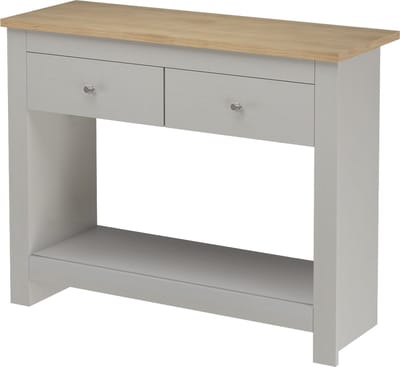 Emerald-Consoletafel - 2-laden - Eiken/Grijs