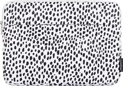 Laptophoes 13.3 Inch - Laptop Sleeve – Panterprint Wit