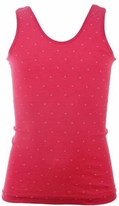 Beeren rose / wit stipje meisjes hemd  - 92  - Roze