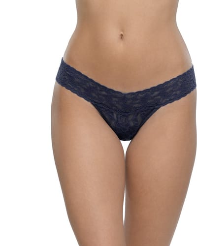 Hanky Panky Low Rise Thong - 4911P - Navy - One size - XS tot XL