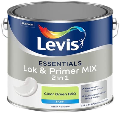 Levis - Essentials Lak & Primer Mix - Clear Green B50 - Mengverf - 2,5 L