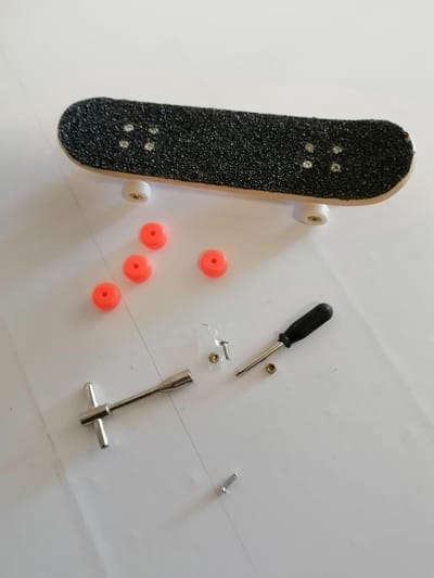Mini finger skate board op kaart