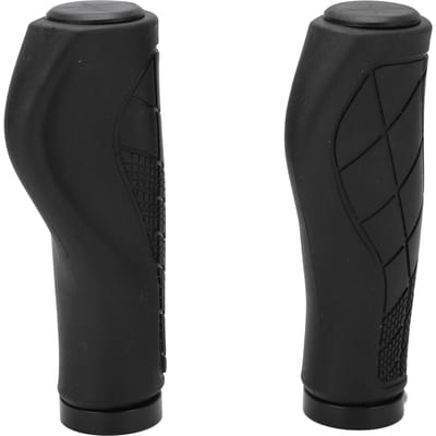 Poignées de guidon de vélo de montagne, poignées de guidon de rechange avec embouts de remplacement noir