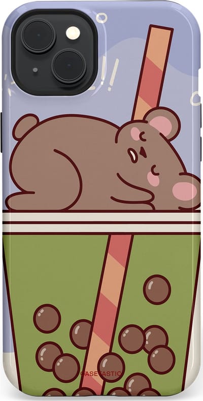 Casetastic Hoesje Geschikt voor Apple iPhone 15 Plus Magsafe - Stijlvolle Beschermende Duo-layer Case - Bubbelthee Droom