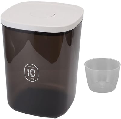 Dailygoods- Hondenvoeropslagcontainer 10L - Luchtdicht - Voedselcontainer - Grote Capaciteit - Droog Dierenvoer - Ruimtebesparend Ontwerp