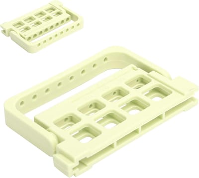 Bestandhouder Wortelkanaal - Tandheelkundige Accessoires - Hygiënisch Opbergen - Hittebestendig Steriliseren - 8 Gaten - Lichtgeel