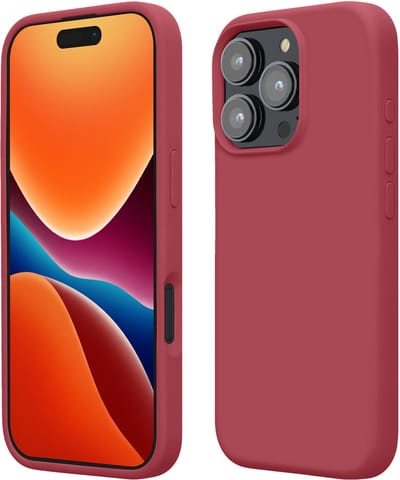 kwmobile telefoonhoesje geschikt voor Apple iPhone 16 Pro Max - Hoesje met siliconen coating - Smartphone case in donkerroze