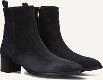 Notre-V 63231 Enkellaarsjes - Enkelboots met rits - Dames - Blauw - Maat 38