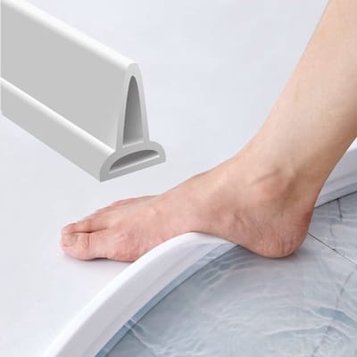 Douche Waterstopper - 1M Afdichting - PVC - Duurzaam - Flexibel Ontwerp - Zelfklevend - Doucheafdichting