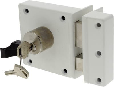 Nemef veiligheidsoplegslot 4154/02 RECHTS - Doornmaat 50 mm - SKG** - In zichtverpakking