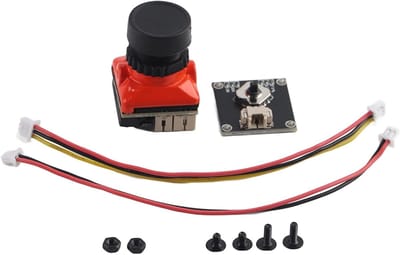 High Definition 1500TVL 2.1mm Lens OSD Camera voor Quadcopter Drone - Oranje FPV Beeldkwaliteit, Lichte Gewicht en Eenvoudige Installatie