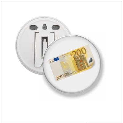 Button Met Clip - 200 euro