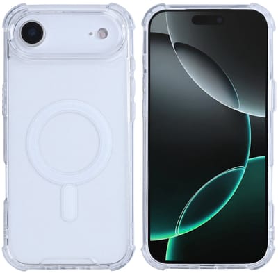 Rixus Anti-Burst Case With MagSafe For Apple iPhone 17 Air Transparent
