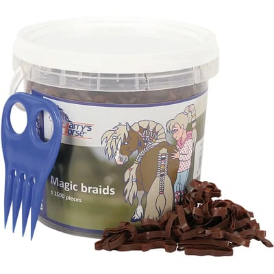 Harry's Horse - Magic Braids - Elastiekjes - Bruin - +/- 1500 stuks