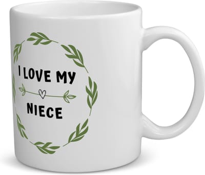 Akyol - i love my niece koffiemok - theemok - Nicht - liefste nicht - verjaardag - cadeautje voor nicht - nicht artikelen - kado - geschenk - 350 ML inhoud