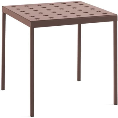 HAY Balcony Tafel vierkant - ironred