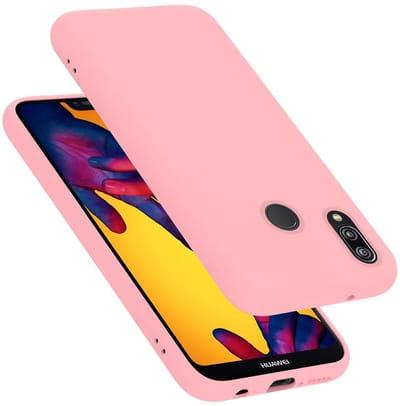 Cadorabo Hoesje geschikt voor Huawei P20 LITE 2018 / NOVA 3E in LIQUID ROZE - Beschermhoes gemaakt van flexibel TPU silicone Case Cover