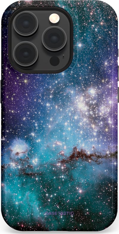 Casetastic Hoesje Geschikt voor Apple iPhone 15 Pro Magsafe - Stijlvolle Beschermende Duo-layer Case - Nebula nachtdroom
