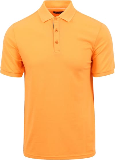 Suitable Fluo A Polo Fel Oranje - Maat XL - Heren - Polo shirt Heren met Korte mouw