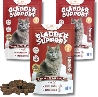 Bladder support voor kat - Bij blaasontsteking, struviet, blaasgruis, oxalaat, nierstenen, pijn bij plassen - Kattensnoepjes - 100% natuurlijk - 90 stuks