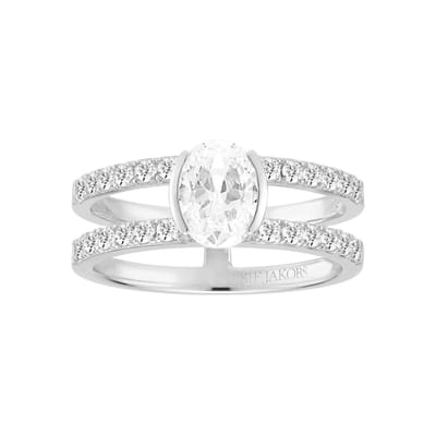Sif Jakobs Ellisse SJ-R2357-CZ-54 - Dames - Ring - Zilver - Maat 54