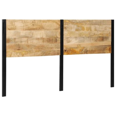 vidaXL - Hoofdeinde - 180 - cm - massief - hout - mango - en - ijzer