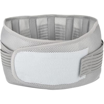 Grijze Ademende Verstelbare Buikband Ondersteuningsgordel voor Tailleverrekking en Pijnverlichting (L) L(for 6.5-9kg) white