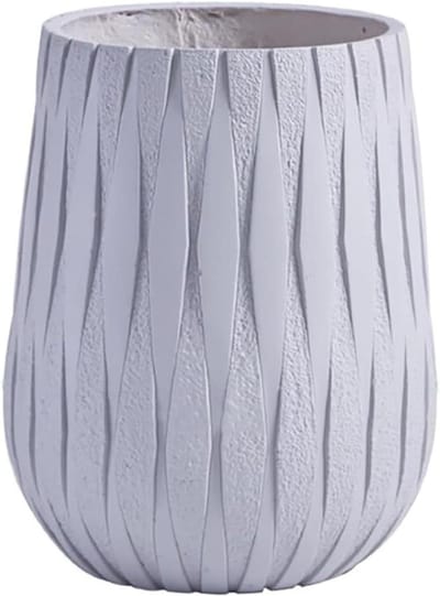 Plantenpot Beton - Bloempot Buiten - Planten Decoreren - Handgemaakt Cementmix - 40 cm Hoog - Grijs